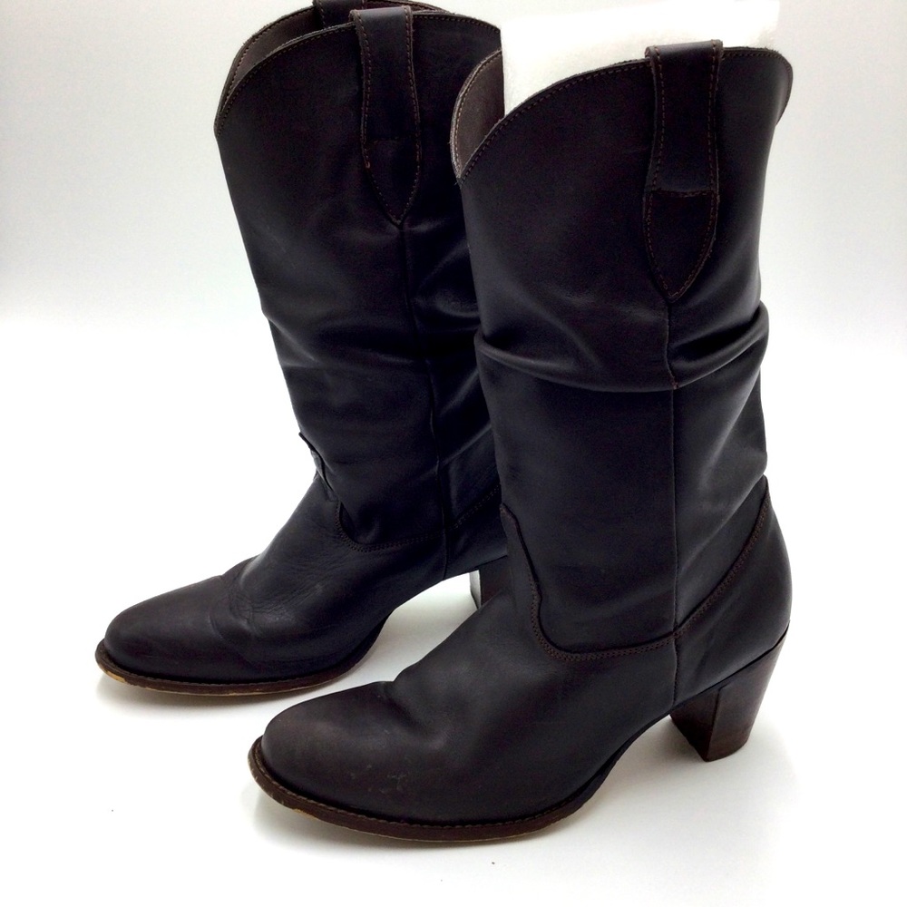 ON YOUR FEET| Leather ‘Jake’ Mid Calf Cowboy boot